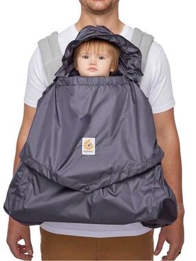 Ergobaby Gray Carrier Rain Cover with Hood